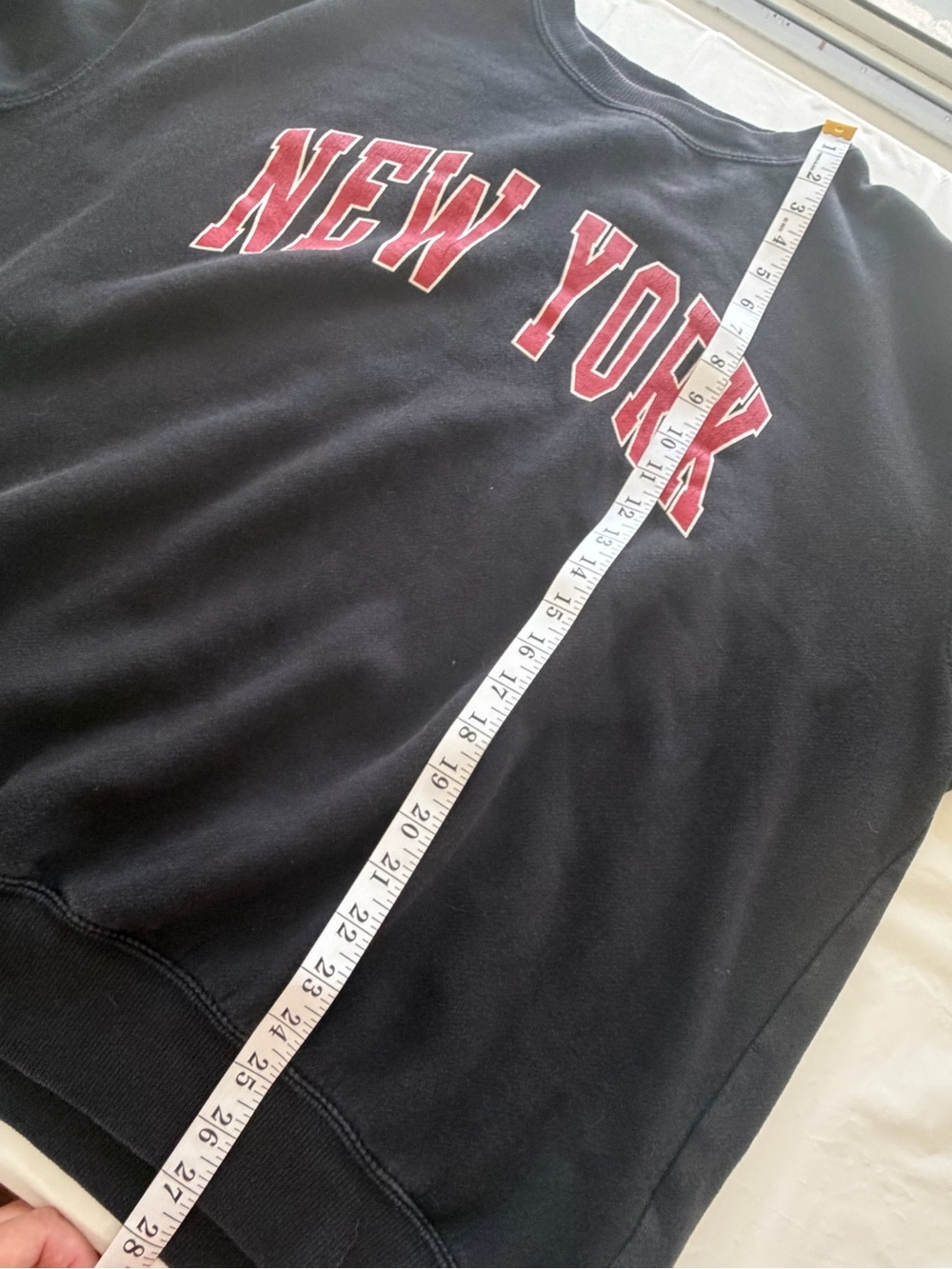 John Galt by Brandy Melville New York Graphic Crewneck Sweatshirt - Black - Picture 7 of 9